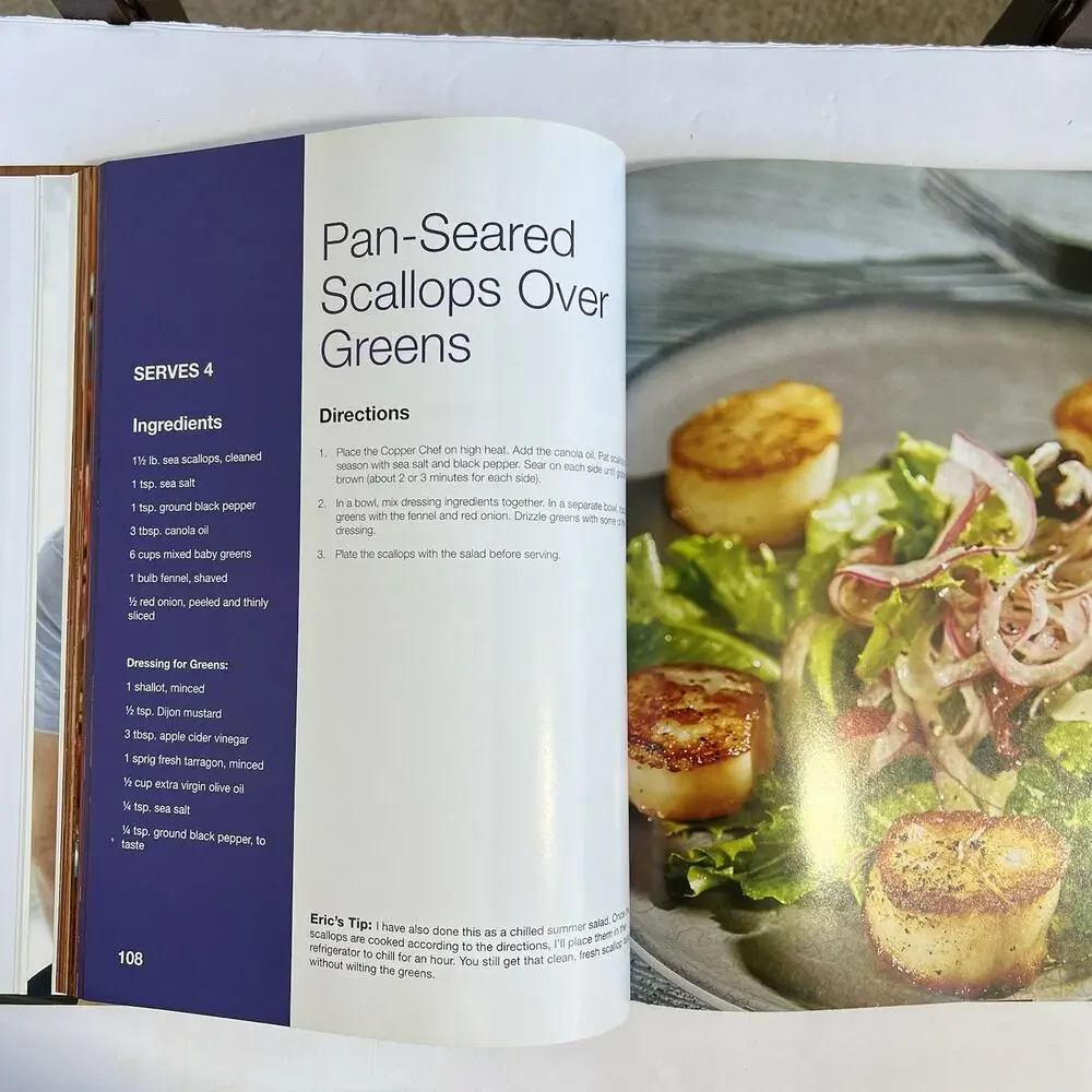 Copper Chef Its Hip to Cook Square Hardcover Cookbook by Eric Theiss Recipes